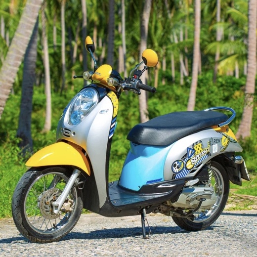 Honda Scoopy Yellow