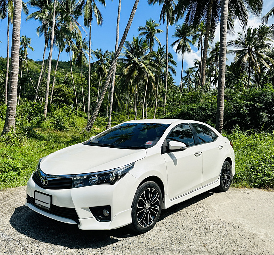 Rental Toyota Altis White 2016 Koh Samui
