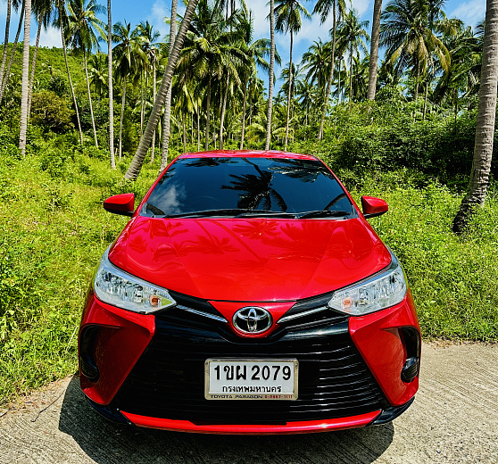 Rental Toyota Yaris Ativ Red 2022 Koh Samui