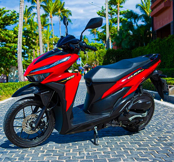 Rental Honda Click 125 Red Koh Samui