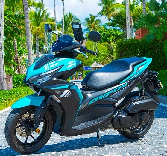Rental Yamaha Aerox Green Koh Samui