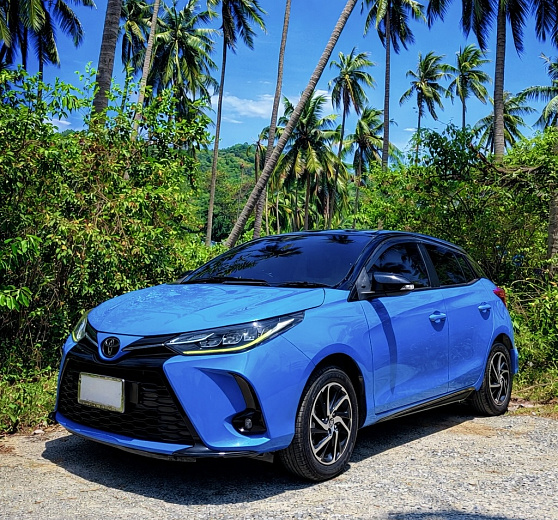 Rental Toyota Yaris HB Blue Koh Samui