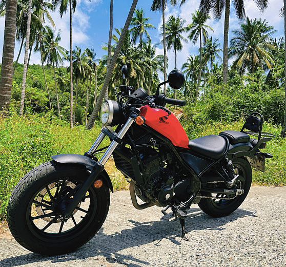 Rental Honda Rebel 300 Red Koh Samui